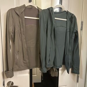 Lululemon Define Jacket Bundle in Nomad and Dark Forest, Size 10